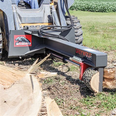 log splitter for a skid steer|skid steer attachment log splitter.